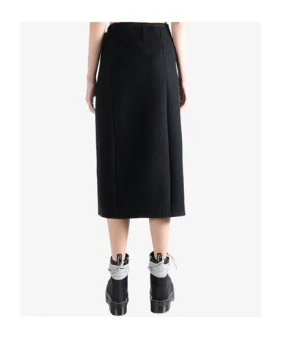 Rier Walker Wrap Skirt In Black