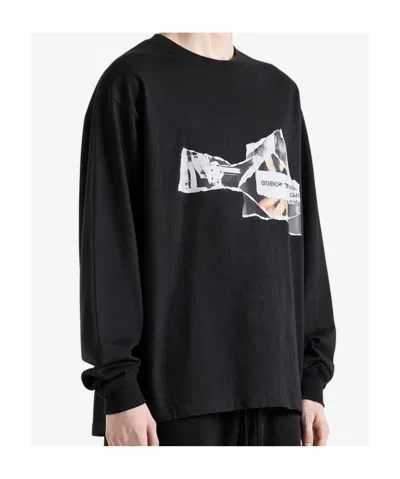 Givenchy Graphic Printed Long-sleeved T-shirt In Black