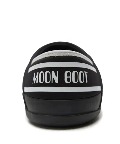 Moon Boot Embellished Slippers In Black