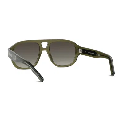 Givenchy Eyewear Pilot Frame Sunglasses In Green