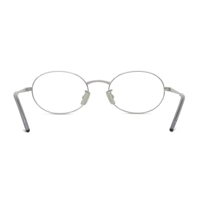 Givenchy Eyewear Oval Frame Glasses In Silver