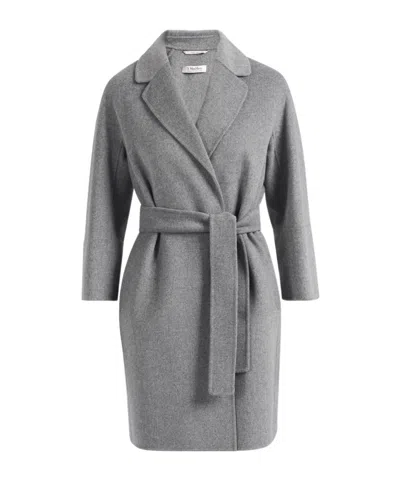 Max Mara Studio Dravenna Coat In Gray