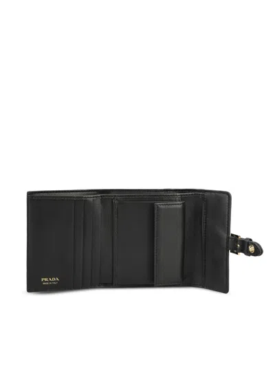 Prada Logo Wallet In Blue