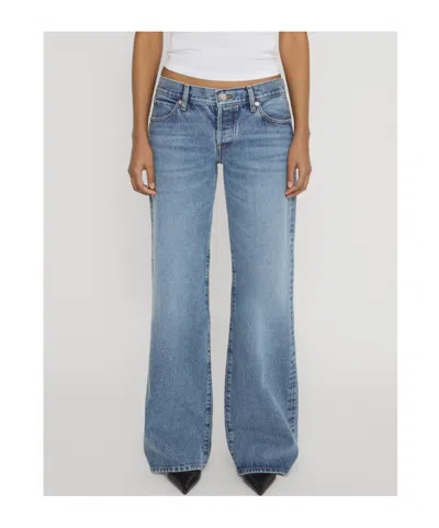 Frame Belt-loop Jeans In Blue