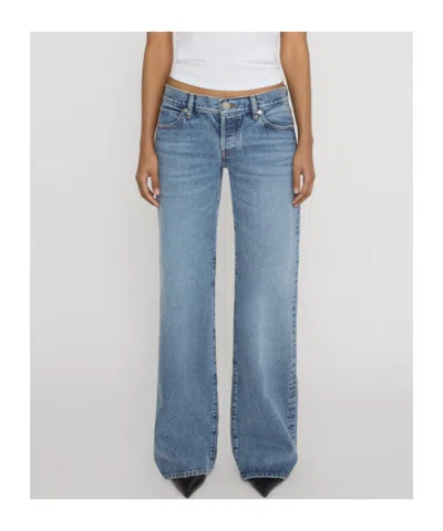 Frame Belt-loop Jeans In Blue