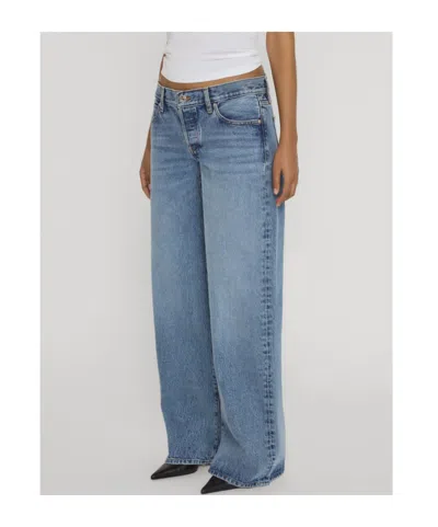 Frame Belt-loop Jeans In Blue