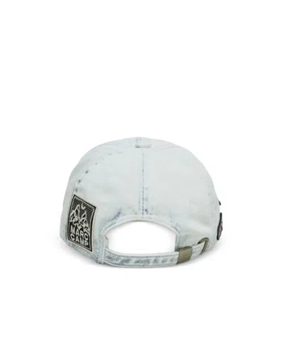 Marc Jacobs Tattoo Patch Denim Cap In Gray