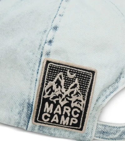 Marc Jacobs Tattoo Patch Denim Cap In Gray