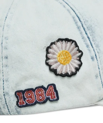 Marc Jacobs Tattoo Patch Denim Cap In Gray