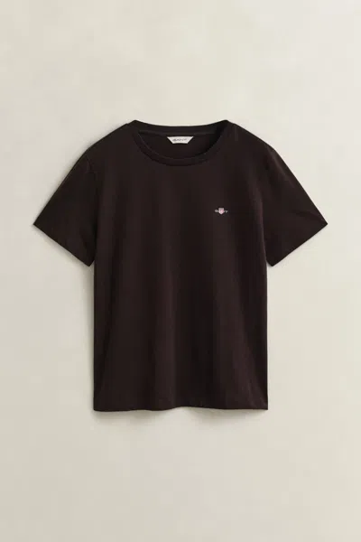 Gant Shield T-shirt In Brown