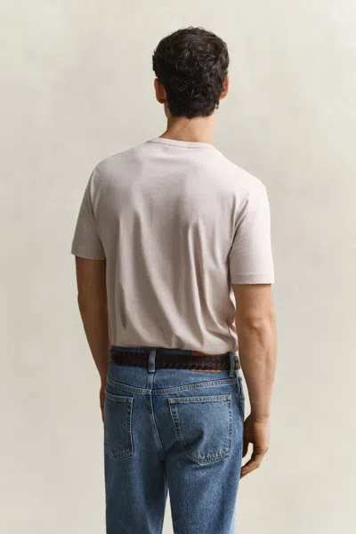 Gant Original Regular Shield T Shirt White In Black