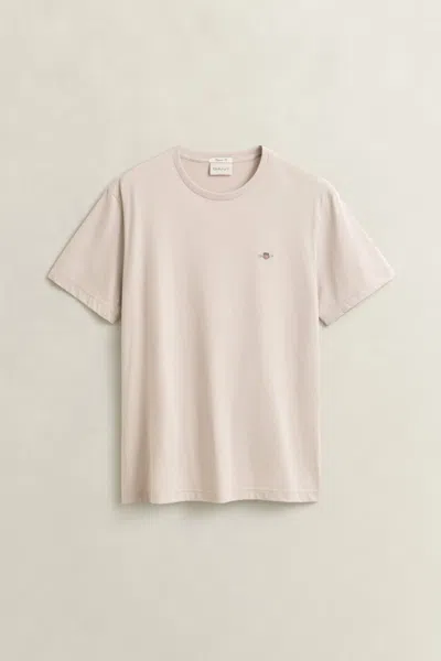 Gant Original Regular Shield T Shirt White In Black
