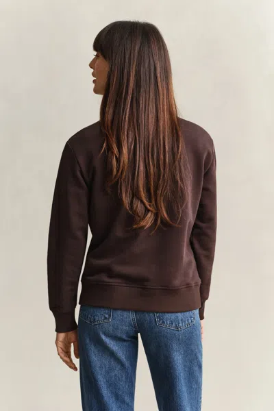 Gant Shield Sweatshirt In Brown