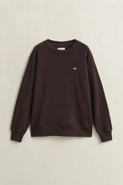 Gant Shield Sweatshirt In Brown