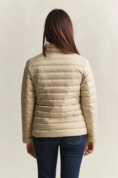 Gant Light Down Jacket In Neutral
