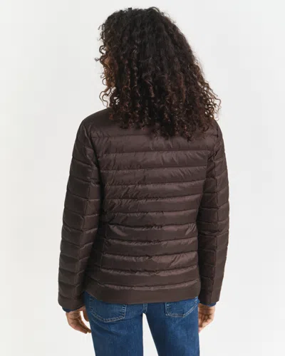 Gant Light Down Jacket In Brown