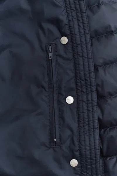 Gant Light Down Vest In Blue