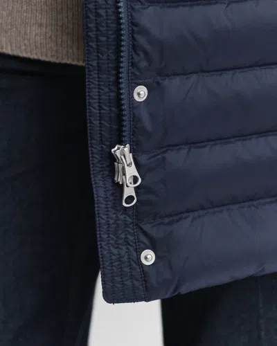 Gant Light Down Coat In Blue