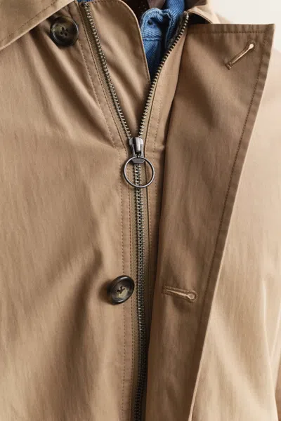 Gant Button-down Flap-pocket Jacket In Brown