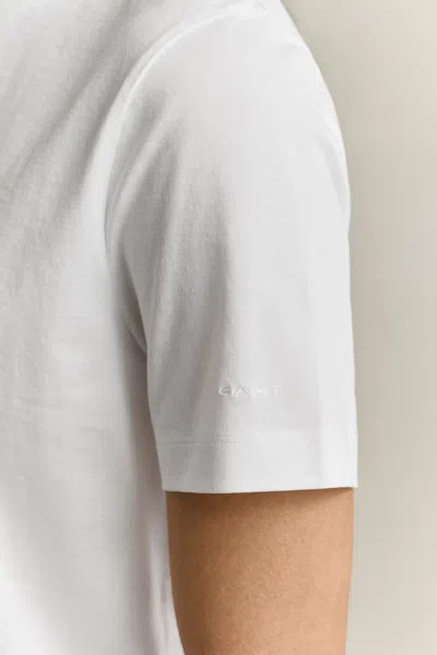 Gant Pima Cotton T-shirt In White
