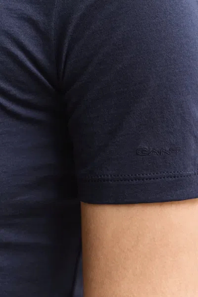 Gant Light Cotton T-shirt In Blue