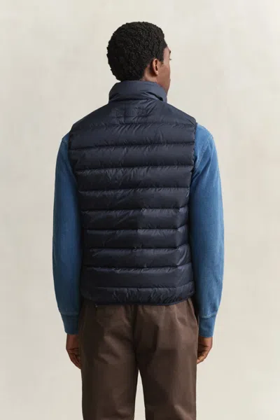 Gant Light Down Vest In Black