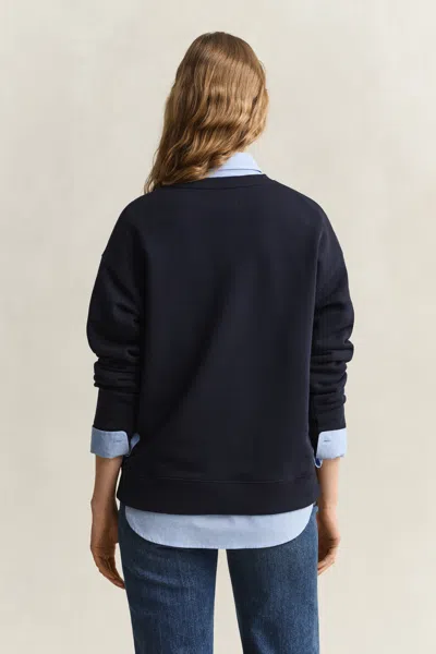 Gant Graphic Sweatshirt In Blue