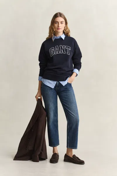Gant Graphic Sweatshirt In Blue
