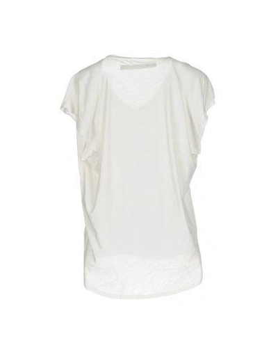Shop Enza Costa T-shirt In White