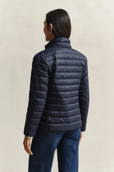 Gant Light Down Jacket In Blue