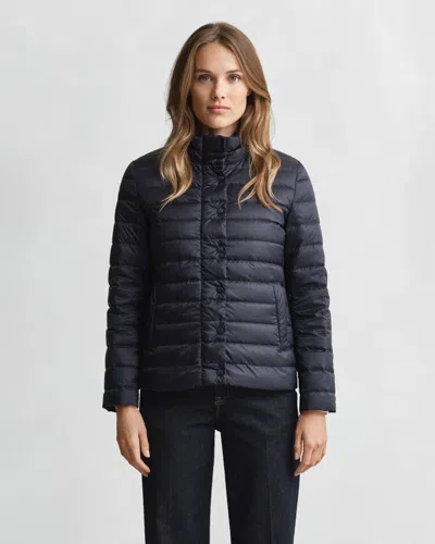 Gant Light Down Jacket In Blue