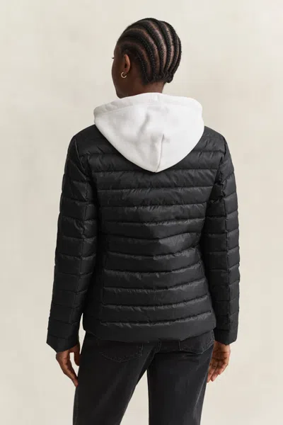 Gant Light Down Jacket In Black