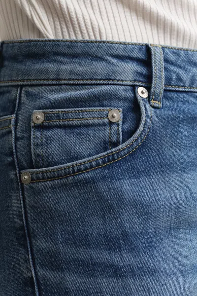 Gant Slim Flared Stretch Jeans In Blue