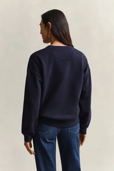 Gant Shield Sweatshirt In Black
