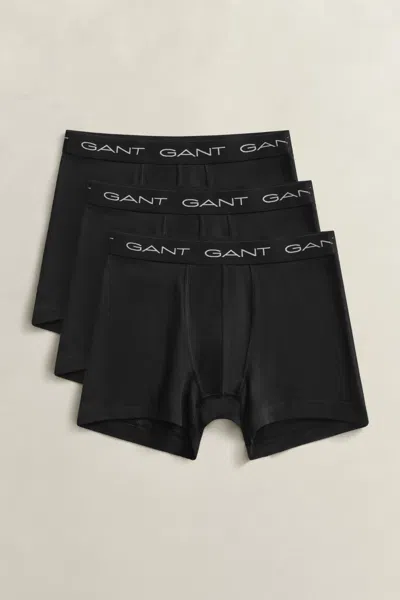 Gant 3-pack Boxer Briefs In Black
