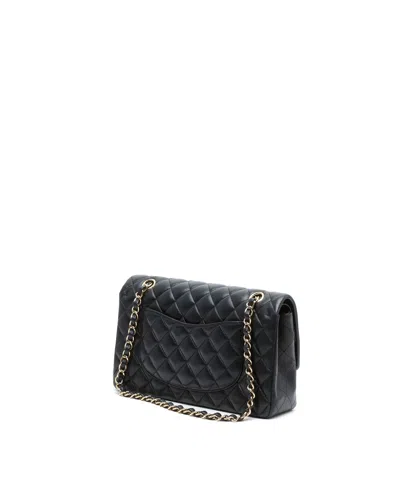 Chanel Classic Medium Double Flap Bag In Black