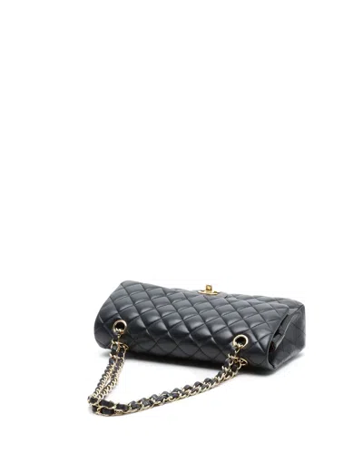 Chanel Classic Medium Double Flap Bag In Black