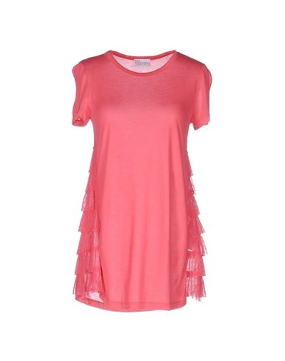 Red Valentino T-shirts In Coral