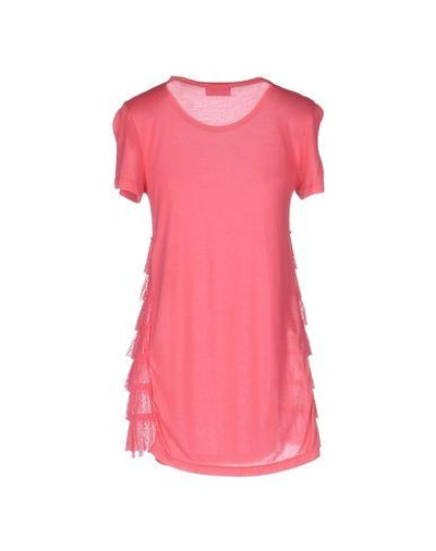 Shop Red Valentino T-shirts In Coral