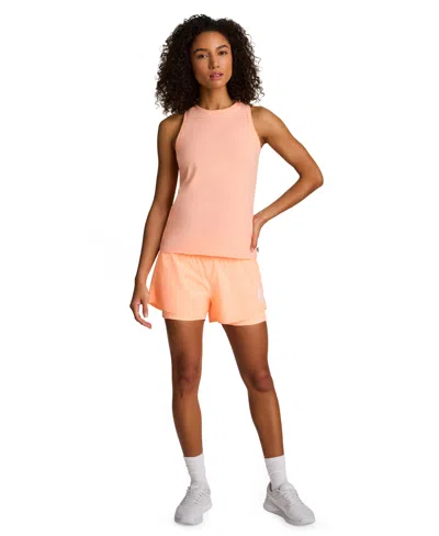 Reebok Women's Interlock Pull-on Running Shorts In Orange