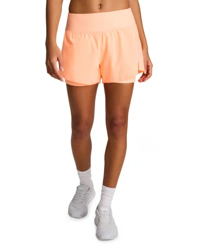 Reebok Women's Interlock Pull-on Running Shorts In Orange