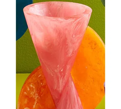 Jonathan Adler Como 5" Cone Vase In Multi