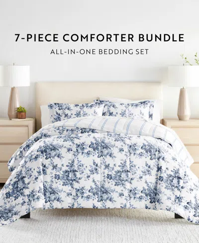 Ienjoy Home Bedding Bundle Patterned 7-piece Comforter Set, King