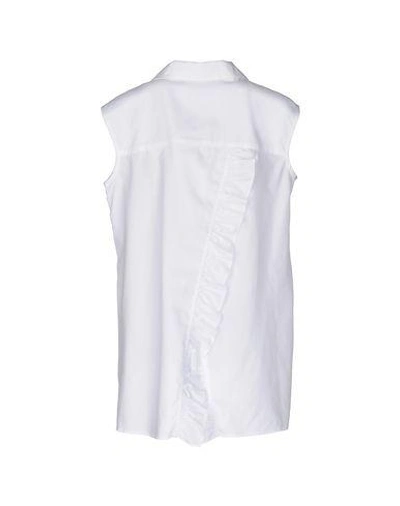 Shop Steve J & Yoni P Solid Color Shirts & Blouses In White