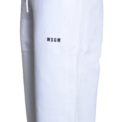 Msgm Trousers In White