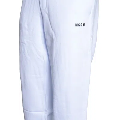 Msgm Trousers In White