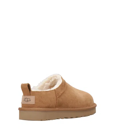 Ugg Classic Micro Stained Leather Mini Boots In Brown