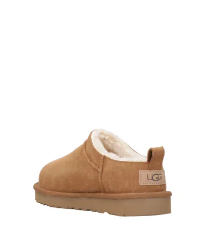 Ugg Classic Micro Stained Leather Mini Boots In Brown