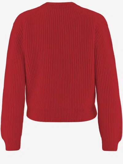 Jil Sander Wool Sweater In Red