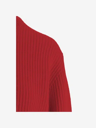 Jil Sander Wool Sweater In Red